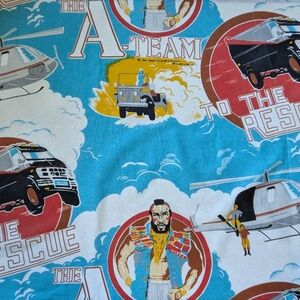 The Turquoise Cotton Fabric Panel - Licensed Character Print
